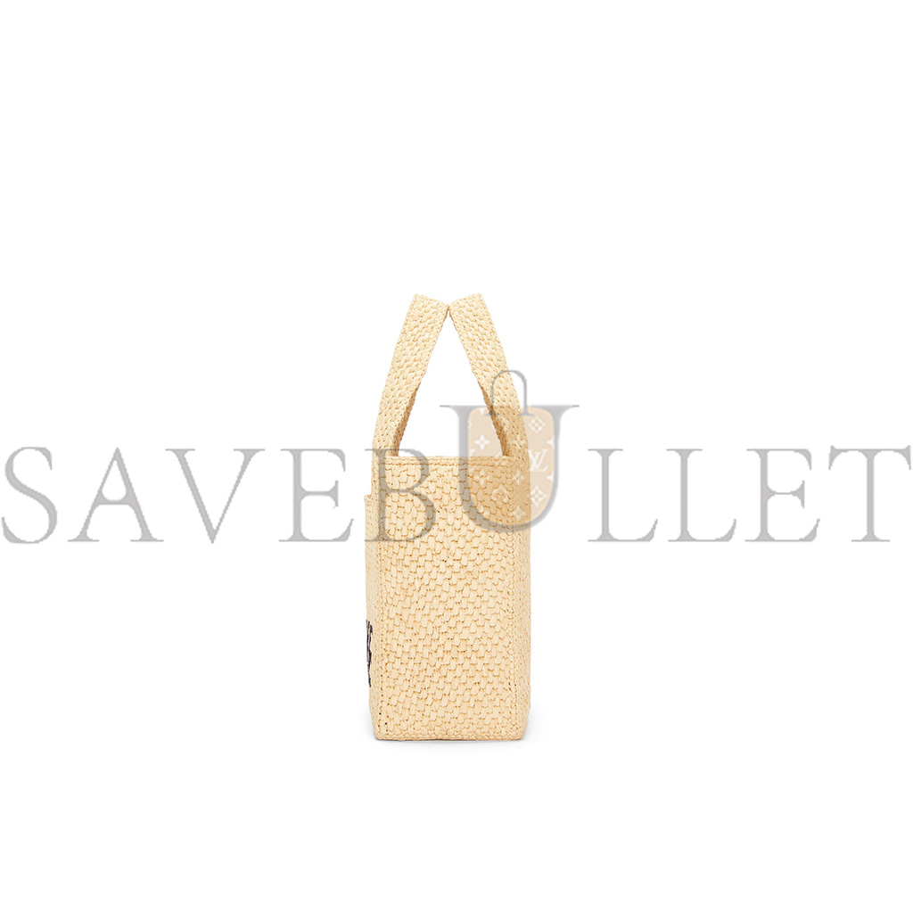 LOEWE SMALL FONT TOTE IN RAFFIA A685B59X03 (24*19.5*11cm)